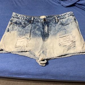 Forever21 Acid Wash Jean Shorts